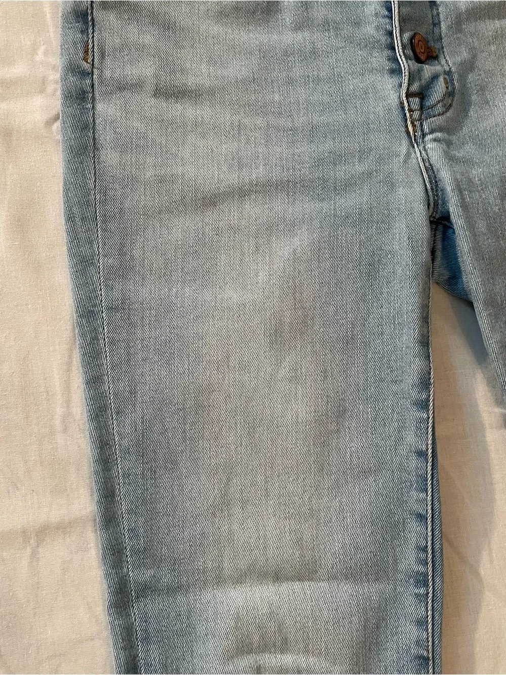 J. Crew Women's Light Wash 9” High-Rise Toothpick Button-Fly Jeans